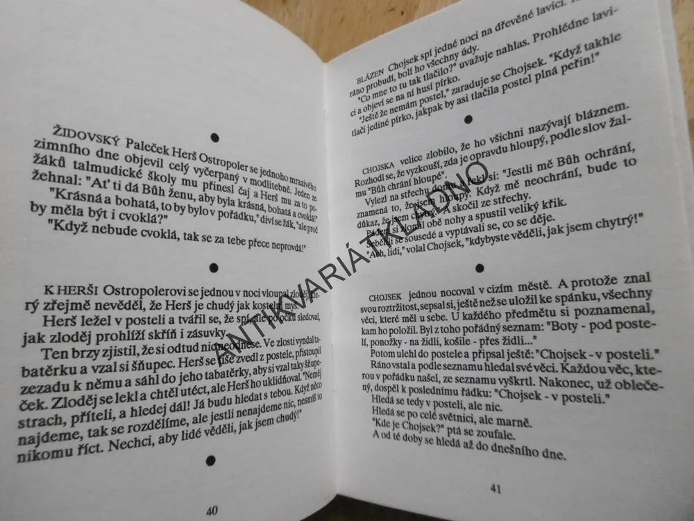 ŽIDOVSKÉ ANEKDOTY, FRANTIŠEK KAFKA, **an