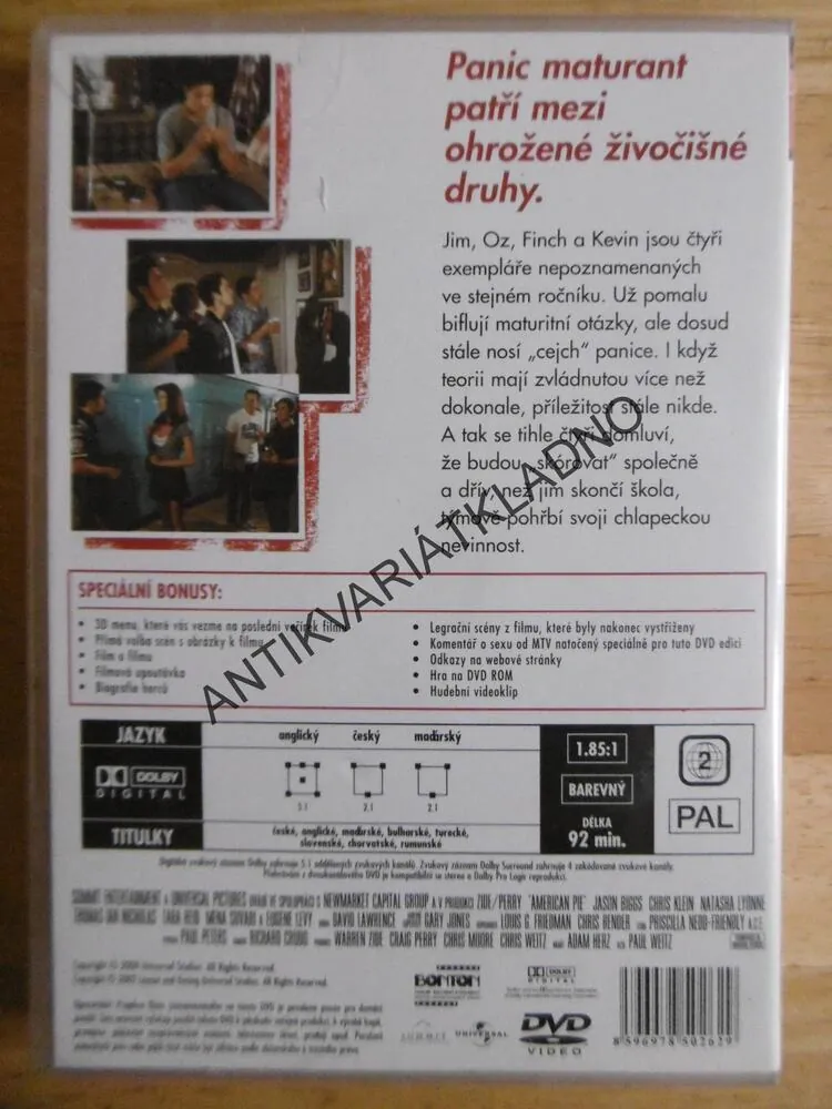 PRCI, PRCI, PRCIČKY, DVD FILM 