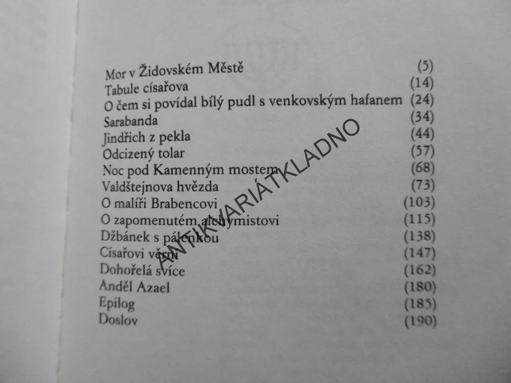 NOC POD KAMENNÝM MOSTEM, LEO PERUTZ, **an