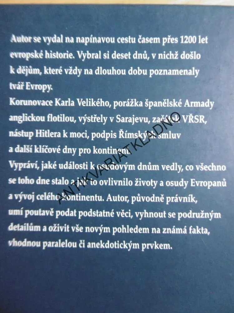 OSUDOVÉ DNY EVROPY, GÜNTER STEINBACH, **an