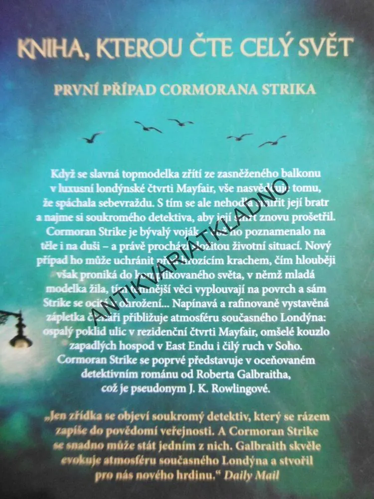 VOLÁNÍ KUKAČKY, ROBERT GALBRAITH, **an