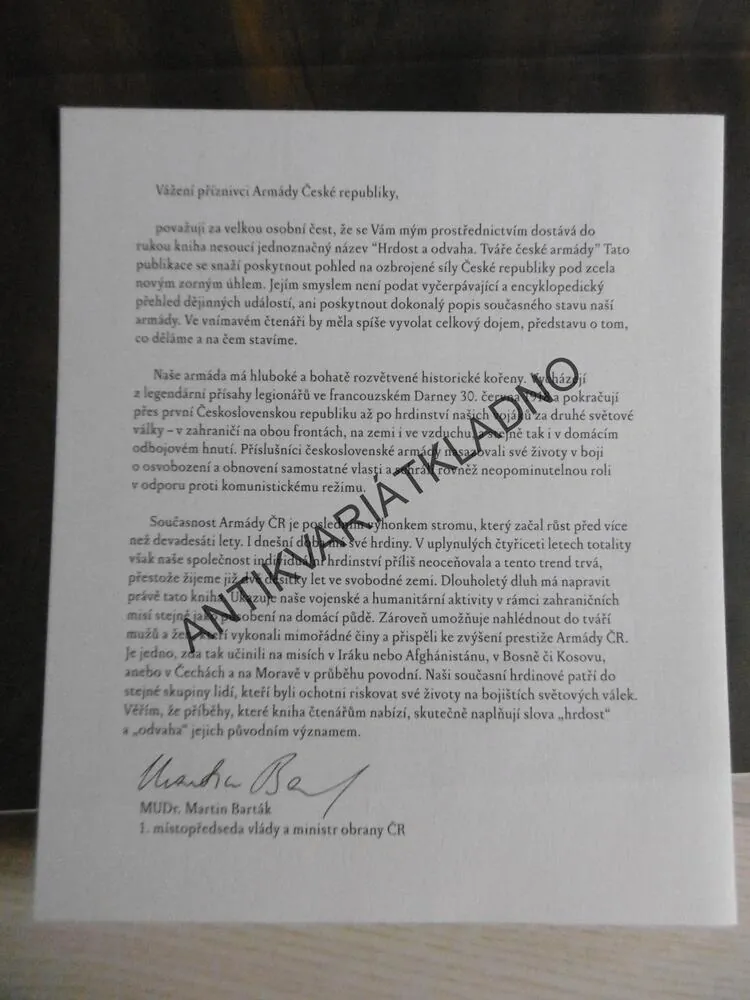 TVÁŘE ČESKÉ ARMÁDY, HRDOST A ODVAHA, HERBERT SLAVÍK, POTŮČKOVÁ, **an