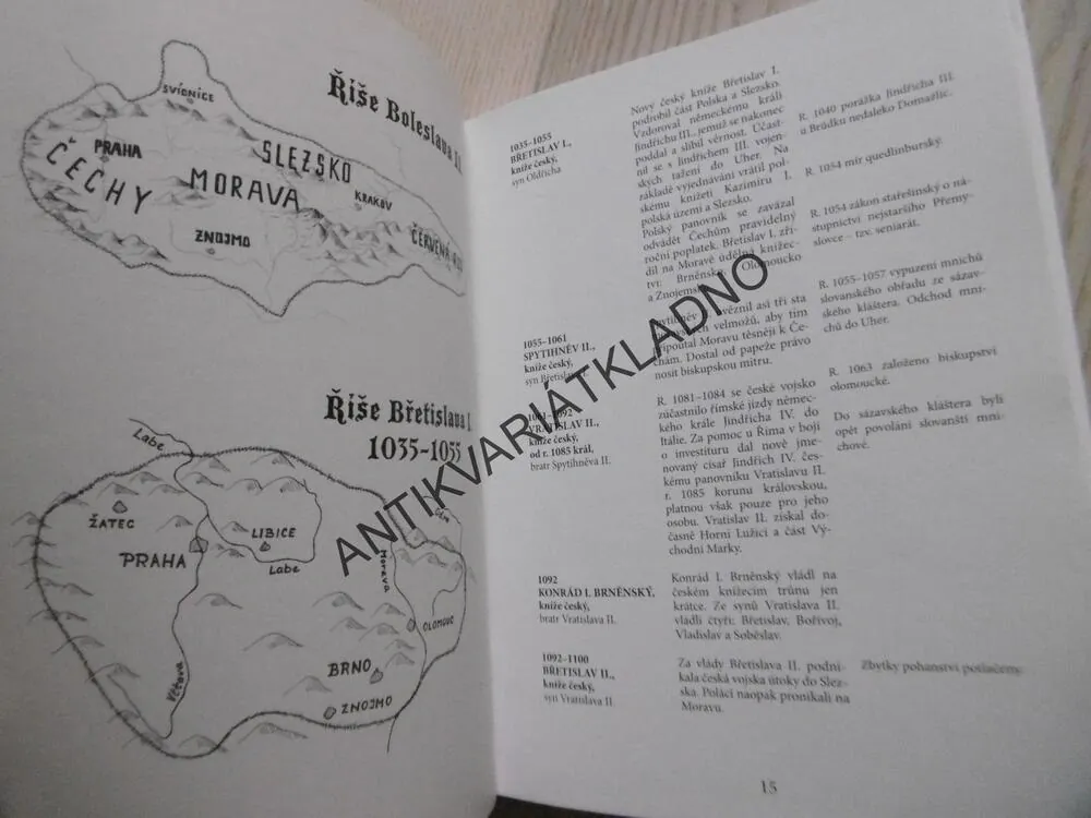 DĚJINY ČESKÉ, CHRONOLOGICKÝ PŘEHLED, **an