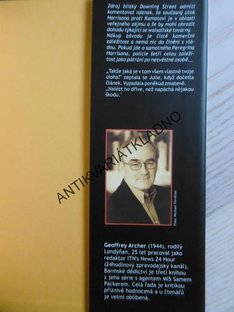 BARMSKÉ DĚDICTVÍ, GEOFFREY ARCHER, **an