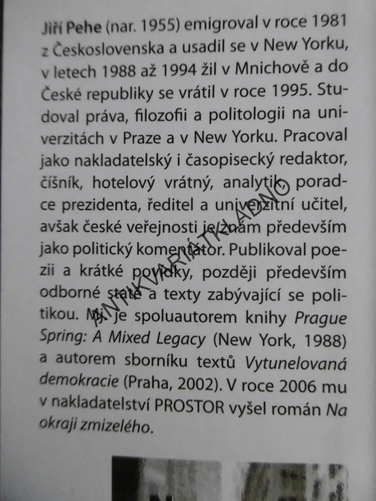 TŘI TVÁŘE ANDĚLA, JIŘÍ PEHE, **an