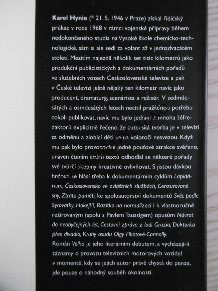 VOLHA, KAREL HYNIE, **an