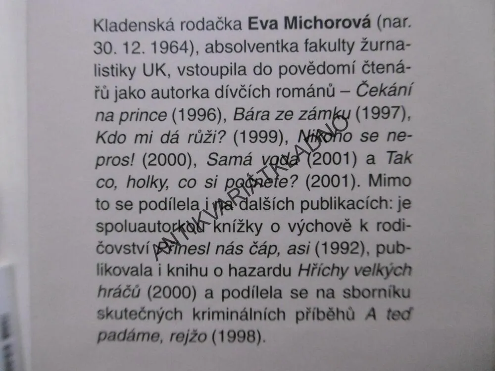 VŠECHNO V POŘÁDKU, SLEČNO KARPÍŠKOVÁ?, EVA MICHOROVÁ, **an