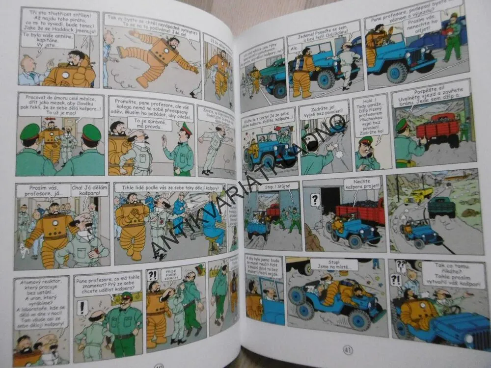 TINTINOVA DOBRODRUŽSTVÍ, MÍŘÍME NA MĚSÍC, HERGÉ, **an