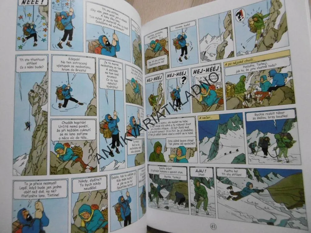 TINTINOVA DOBRODRUŽSTVÍ, TINTIN V TIBETU, HERGÉ, **an
