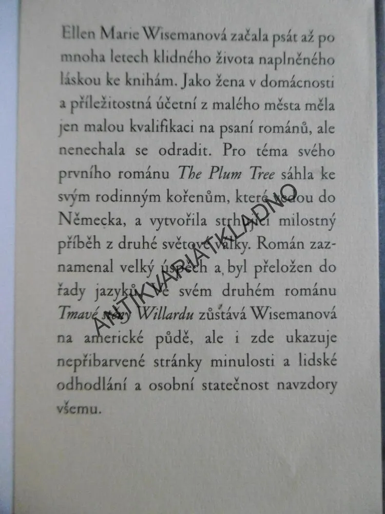 TMAVÉ STĚNY WILLARDU, ELLEN MARIE WISEMANOVÁ, **an