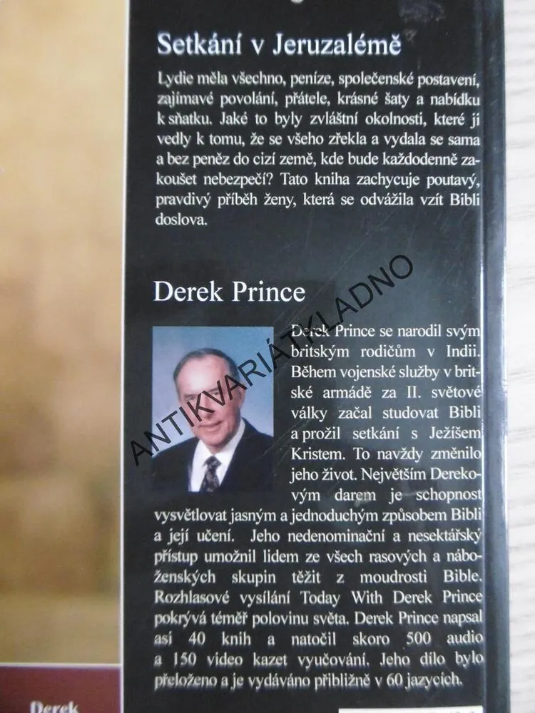 SETKÁNÍ V JERUZALÉMĚ, DEREK PRINCE,, **an
