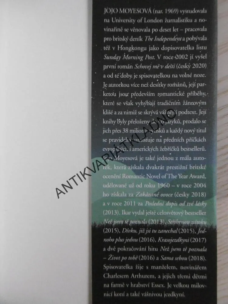 JAKO HVĚZDY V TEMNÉ NOCI, JOJO MOYESOVÁ, BESTSELLER, **an