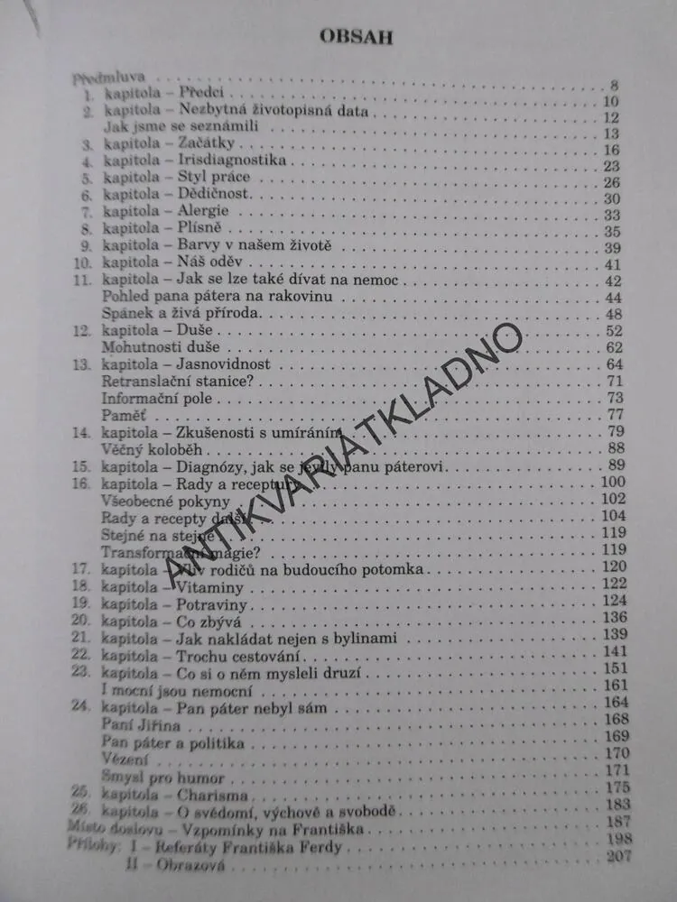 PÁTER FRANTIŠEK FERDA, EXPERIMENTY, RECEPTYX, OSUDY, ZDENĚK REJDÁK, **an