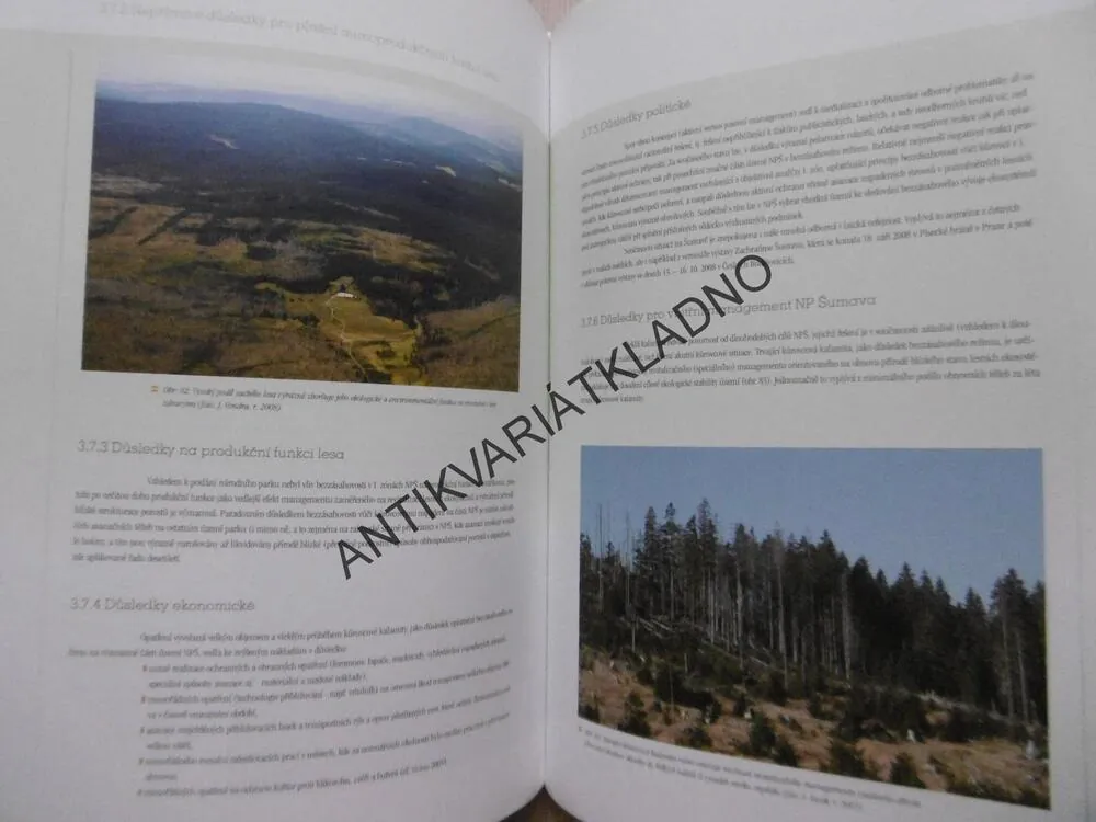 STAV, VÝVOJ A MANAGEMENT LESNÍCH EKOSYSTÉMŮ V PRŮNĚHU EXISTENCE NP ŠUMAVA, VACEK, PODRÁZSKÝ, **an