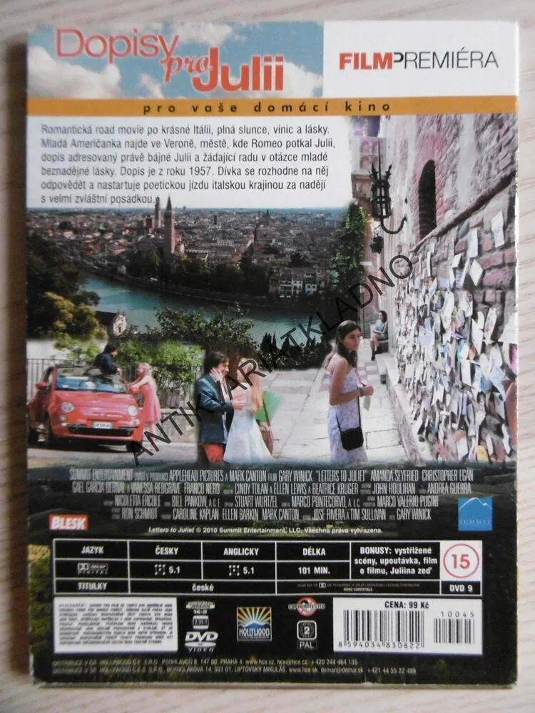 DOPISY PRO JULII, DVD FILM