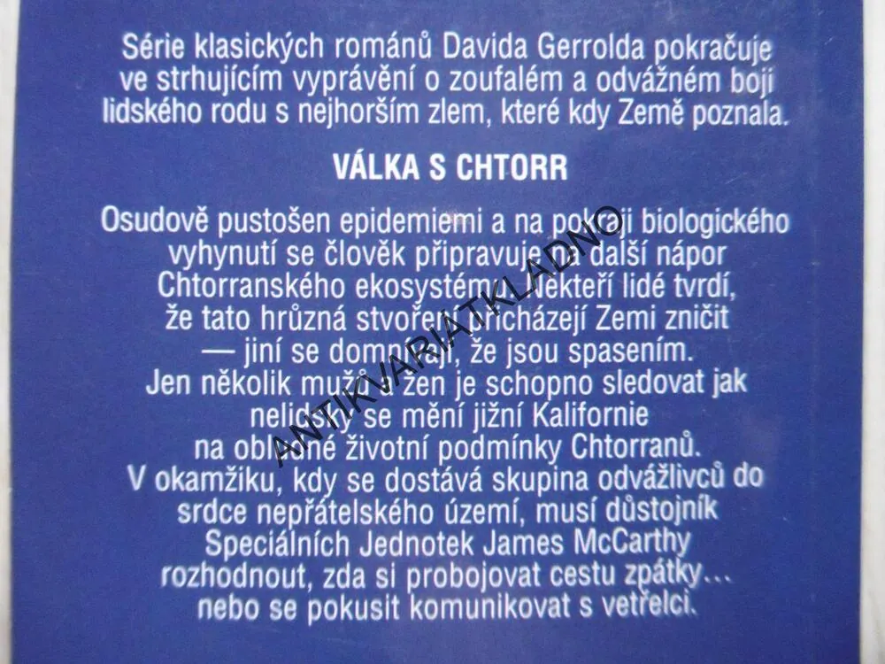 VĚC PRO LIDI,DEN NA PROKLETÍ, ZLOST TIŠÍ POMSTA, ČAS PRO JATKA,1-4, DAVID GERROLD, **an