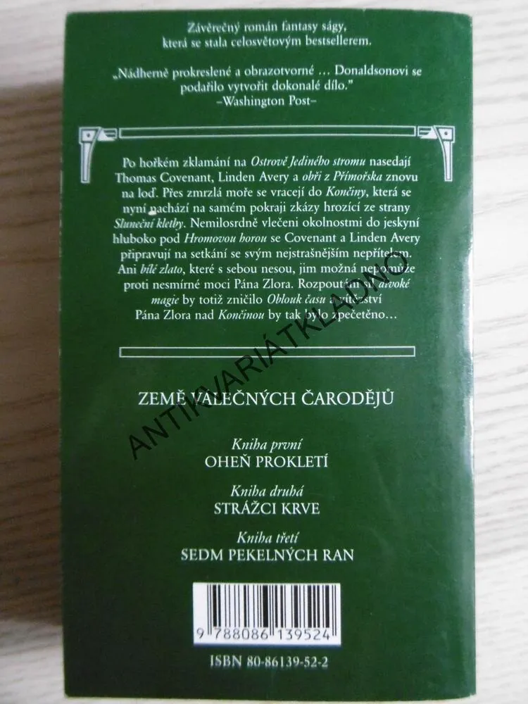 SEDM PEKELNÝCH RAN, STEPHEN R. DONALDSON, **an