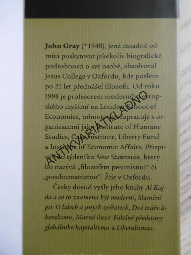 KACÍŘSTVÍ, ESEJE PROTI POKROKU A JINÝM ILUZÍM, JOHN GRAY,