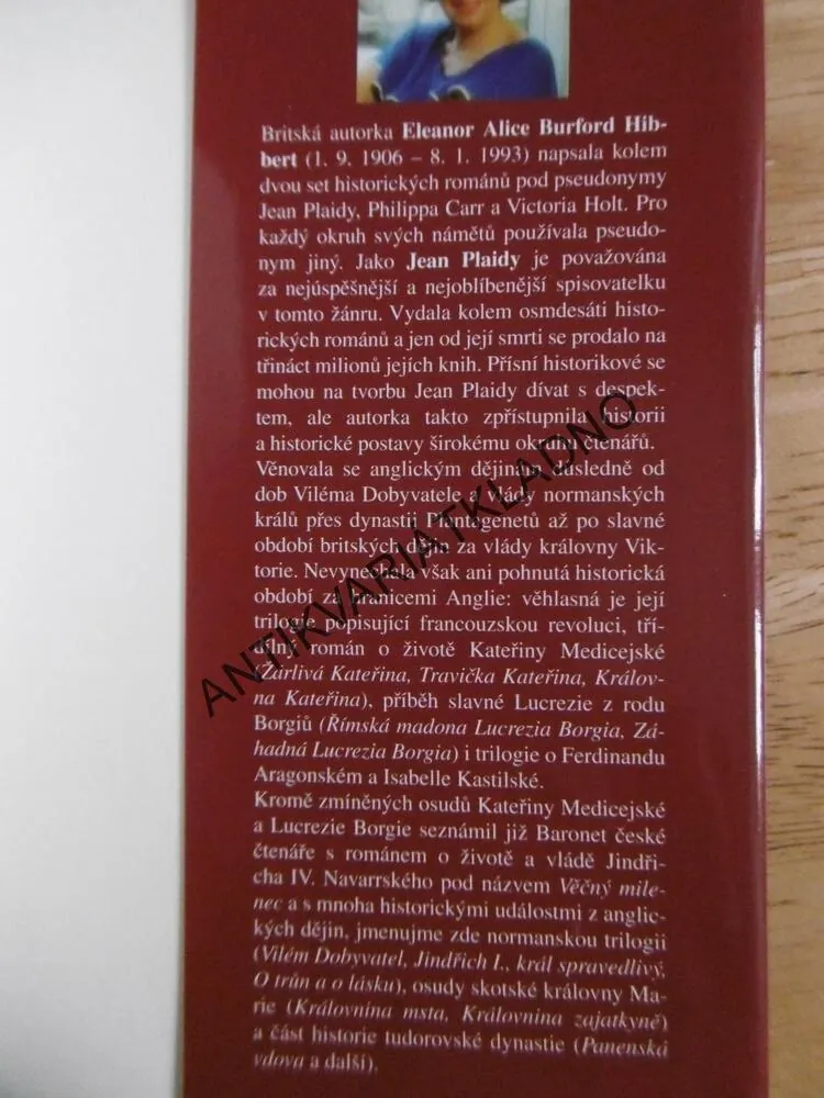 EPITAF PRO TŘI ŽENY, JEAN PLAIDY