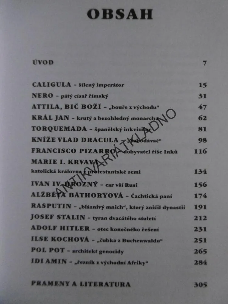 NEJKRUTĚJŠÍ MUŽI A ŽENY V DĚJINÁCH , HITLER, STALIN,CALIGULA, ATTILA, TWISSOVÁ