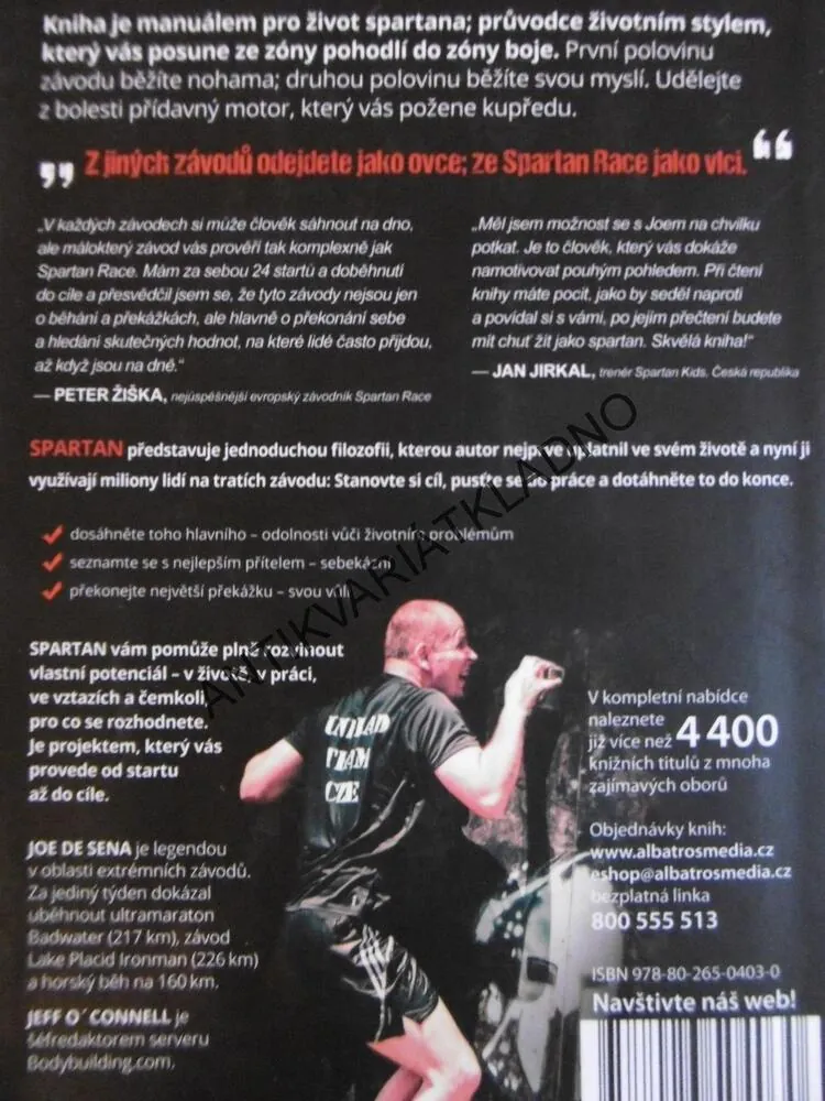 SPARTAN, JAK PŘEKONÁVAT PŘEKÁŽKY A DOSÁHNOUT V ŽIVOTĚ MAXIMÁLNÍHO ÚSPĚCHU, JOE DE SENA,**an