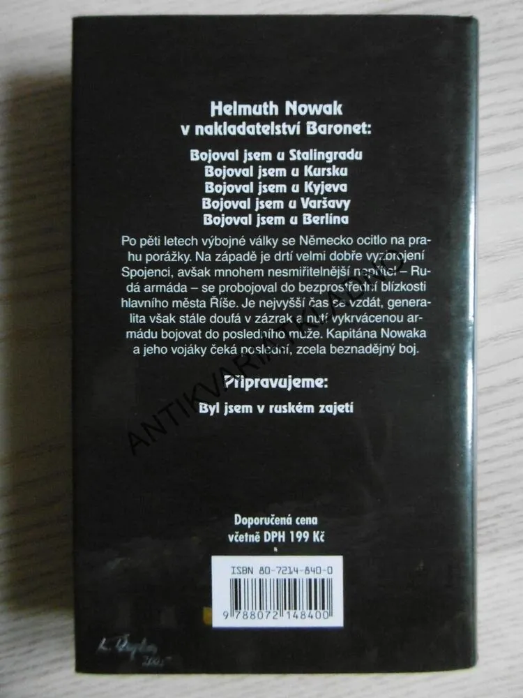 BOJOVAL JSEM U BERLÍNA, HELMUTH NOWAK, **an