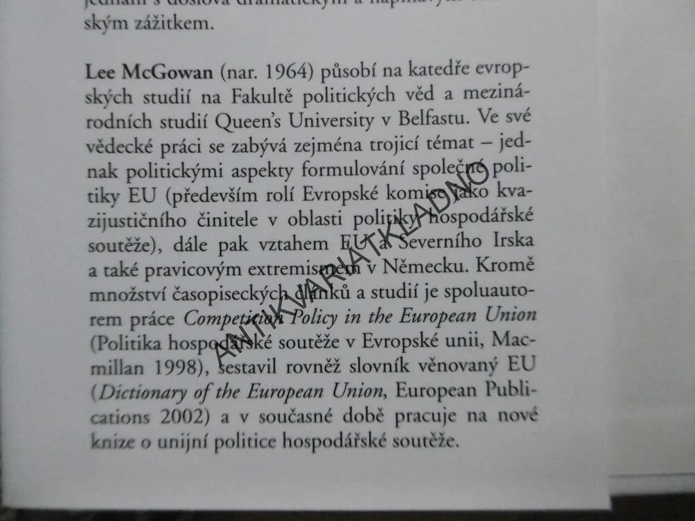 RADIKÁLNÍ PRAVICE V NĚMECKU, LEE MCGOWAN, **an