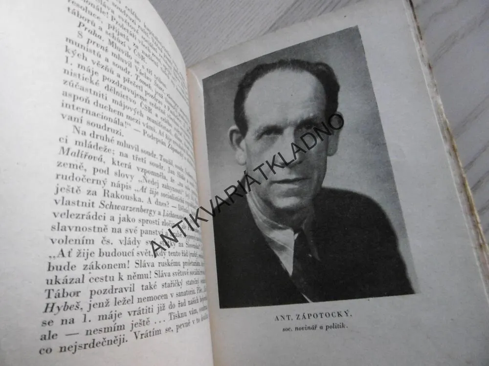 PRVNÍ MÁJ, JEHO VZNIK, HISTORIE A VÝZNAM., ANTONÍ BOUČEK, 1946