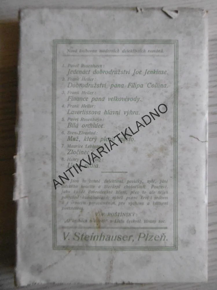 UNCE RADIA, HENRY A HERING,DETEKTIVNÍ ROMÁN 8., 