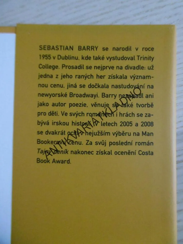 TAJNÝ DENÍK, SEBASTIAN BARRY, **an