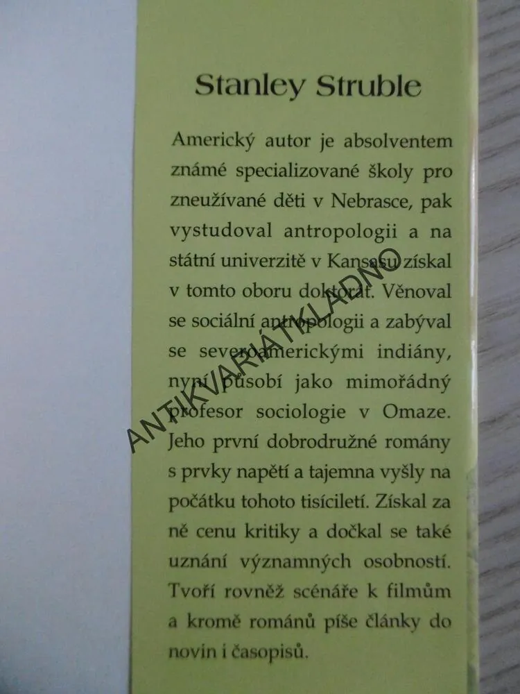 TAJEMNÁ LEGENDA MAYŮ, STANLEY STRUBLE, **an