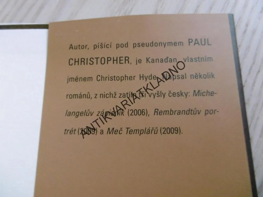 AZTÉCKÝ KODEX, PAUL CHRISTOPHER, **an
