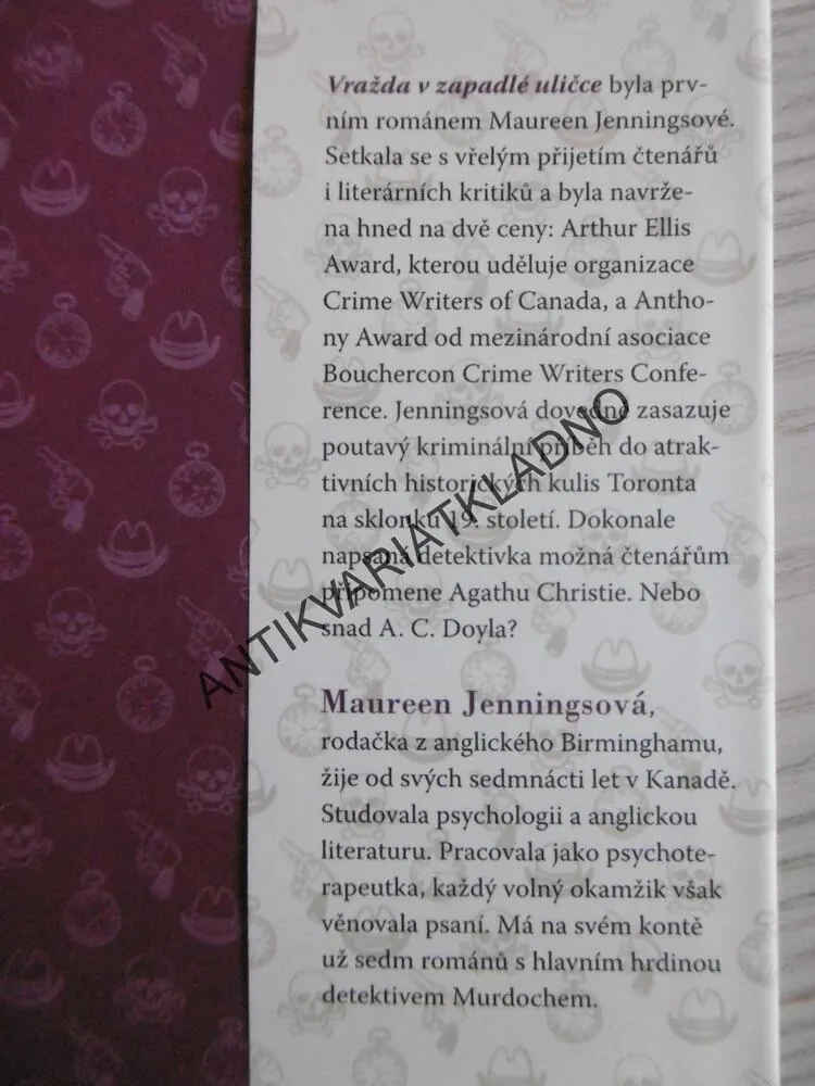PŘÍPADY DETEKTIVA MURDOCHA, VRAŽDA V ZAPADLÉ ULIČCE, MAUREEN JENNINGSOVÁ, **an