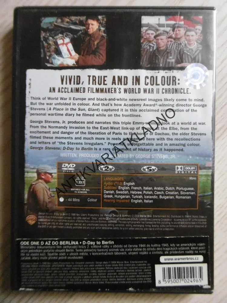 D-DAY TO BERLIN, DVD FILM, POUZE ČESKÉ TITULKY