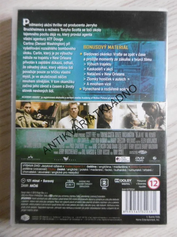 DÉJÁVU, DENZEL WASHINGTON, DVD FILM