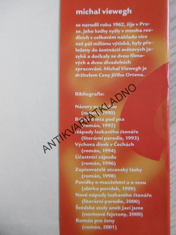 POVÍDKY O MANŽELSTVÍ A O SEXU, MICHAL VIEWEGH, **an