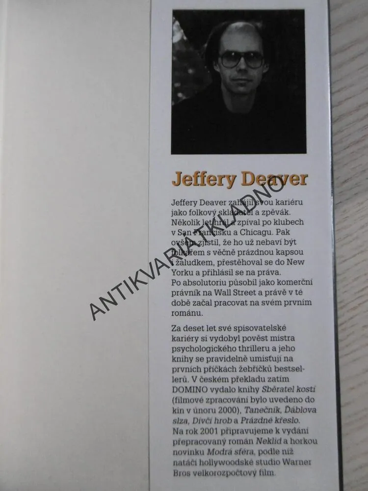 KATEDRÁLA HRŮZY, JEFFERY DEAVER, **an