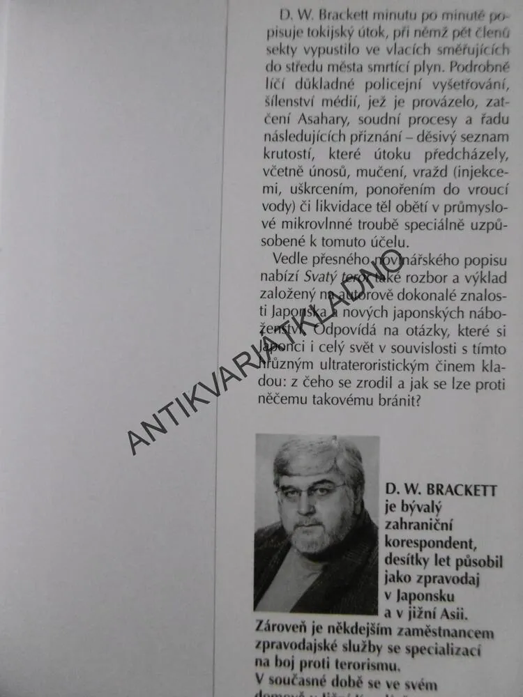 SVATÝ TEROR ARMAGEDON V TOKIU, D.W. BRACKETT, **an
