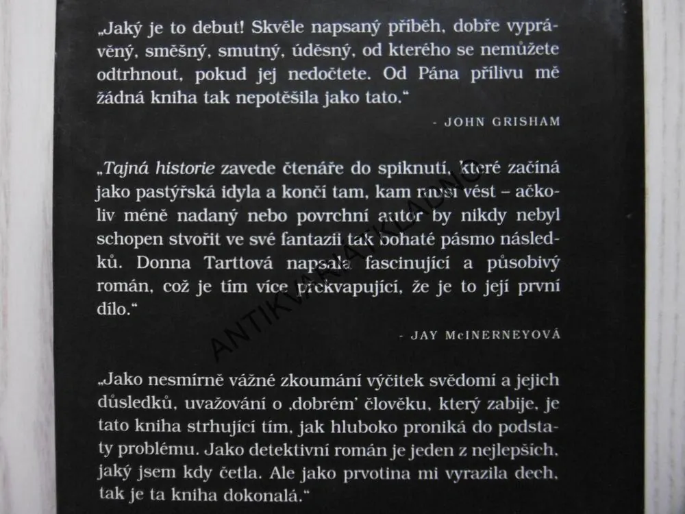 TAJNÁ HISTORIE, DONNA TARTTOVÁ, **an