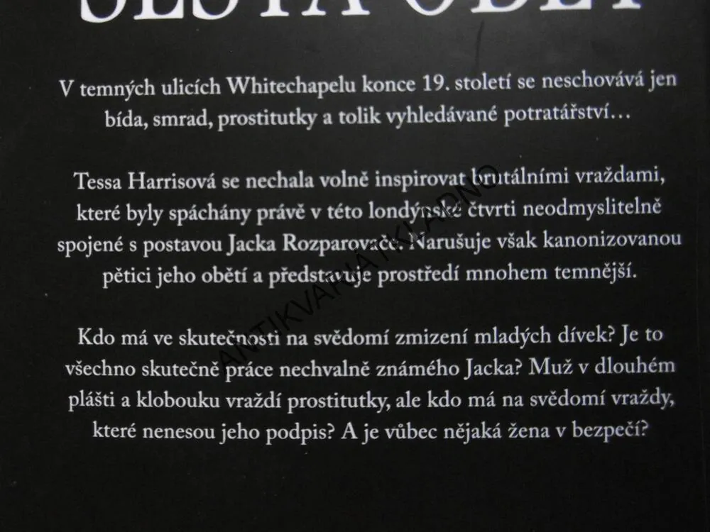 ŠESTÁ OBĚŤ, TESSA HARRISOVÁ, **an
