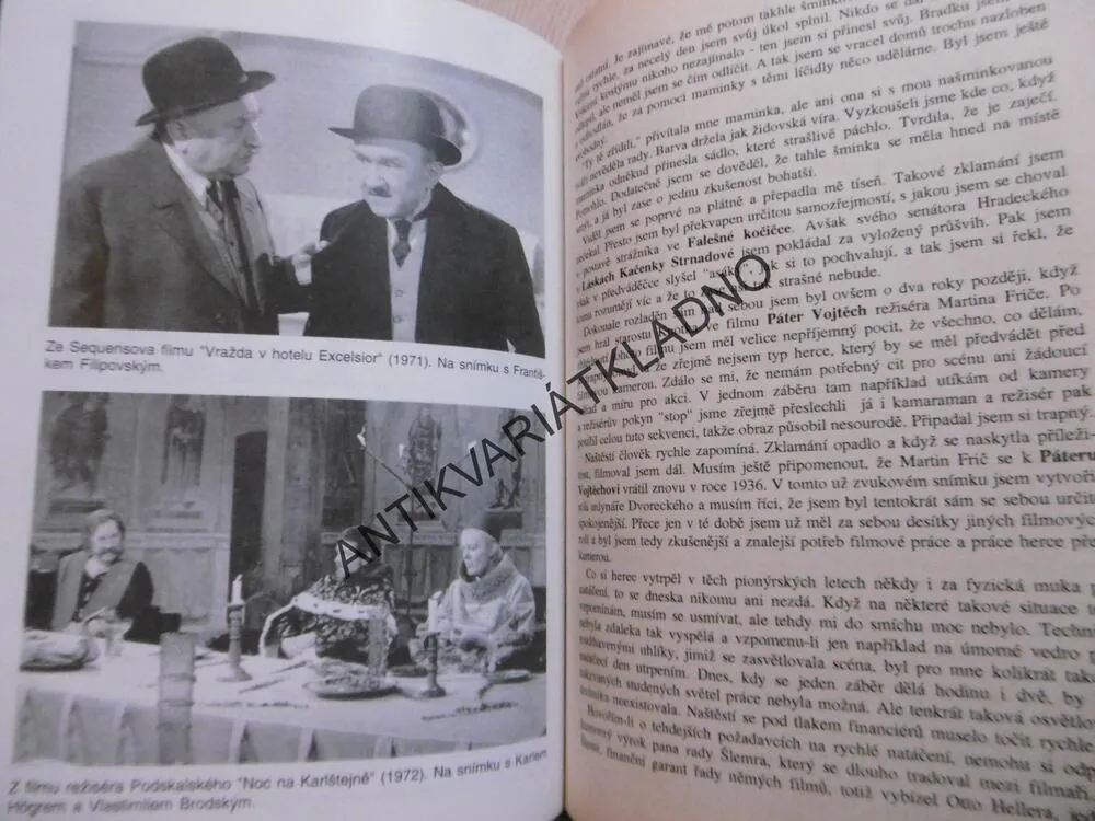 HERECKÉ ESO JAROSLAV MARVAN VZPOMÍNÁ, JIŘÍ TVRZNÍK **an