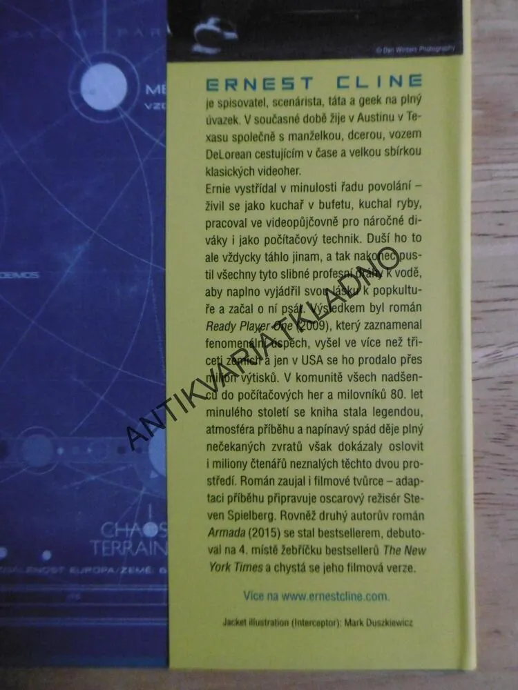ARMÁDA, ERNEST CLINE, AUTOR ROMÁNU READY PLAYER ONE,**an