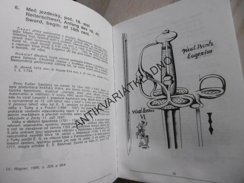 CHLADNÉ ZBRANĚ, ŠAVLE HABSBURSKÉ MONARCHIE 17.-20. STOL. II., PETR KONOPISKÝ, PETR MOUDRÝ