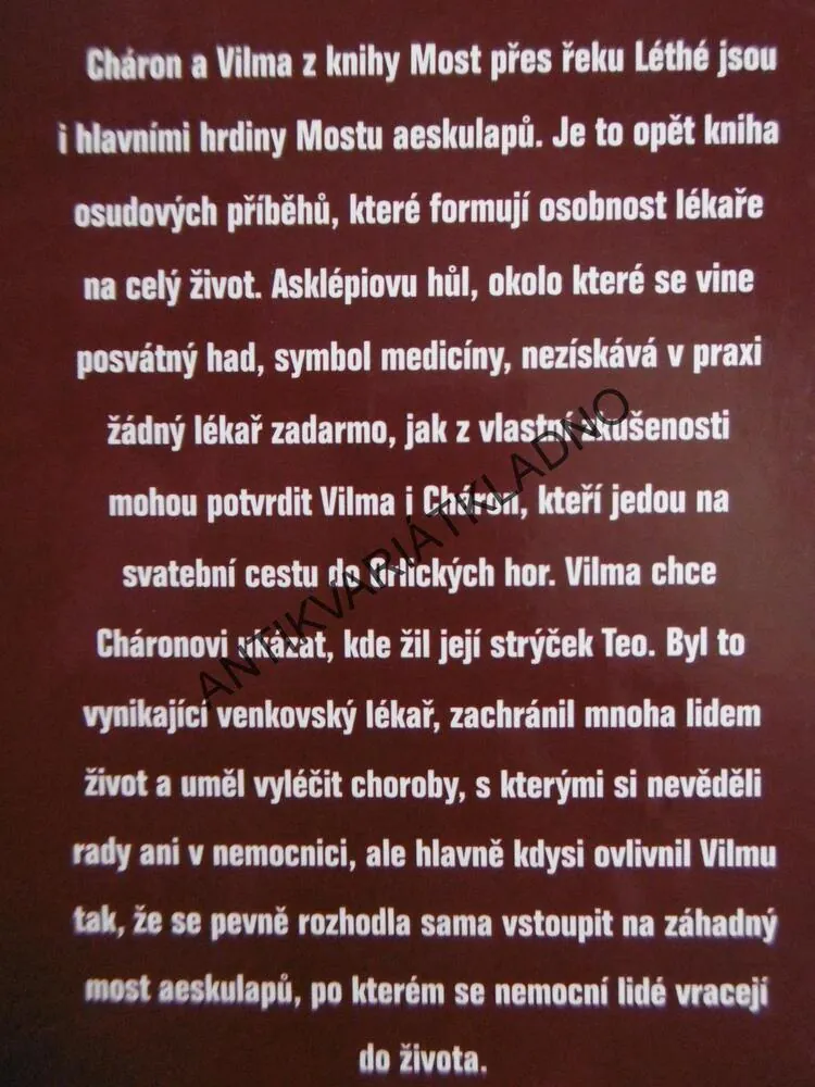 MOST AESKULAPŮ, VALJA STÝBLOVÁ, **an