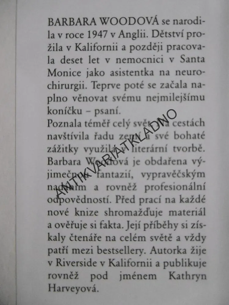 KLETBA SVITKŮ, BARBARA WOODOVÁ, **an