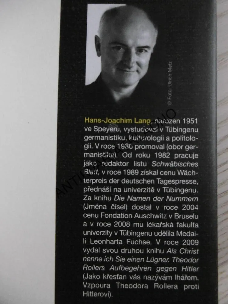 ŽENY Z BLOKU 10, LÉKAŘSKÉ POKUSY V OSVĚTIMI, HANS-JOACHIM LANG, **an