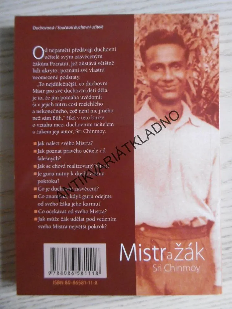 MISTR A ŽÁK, SRI CHINMOY, **an