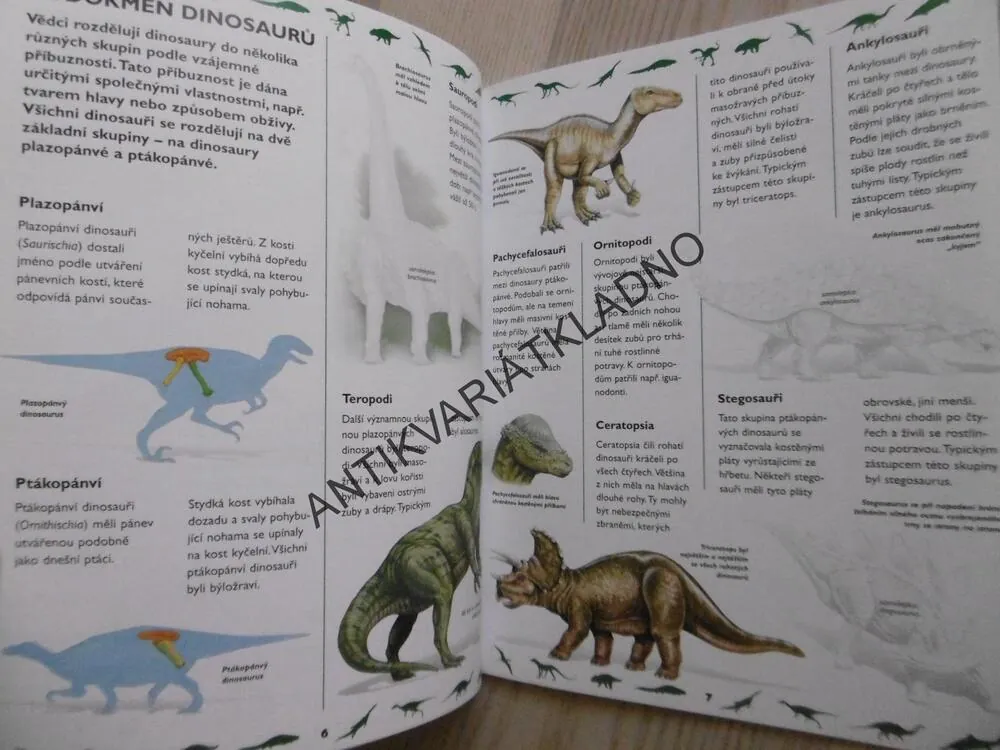 DINOSAUŘI, KNÍŽKA SE SAMOLEPKAMI,  **an
