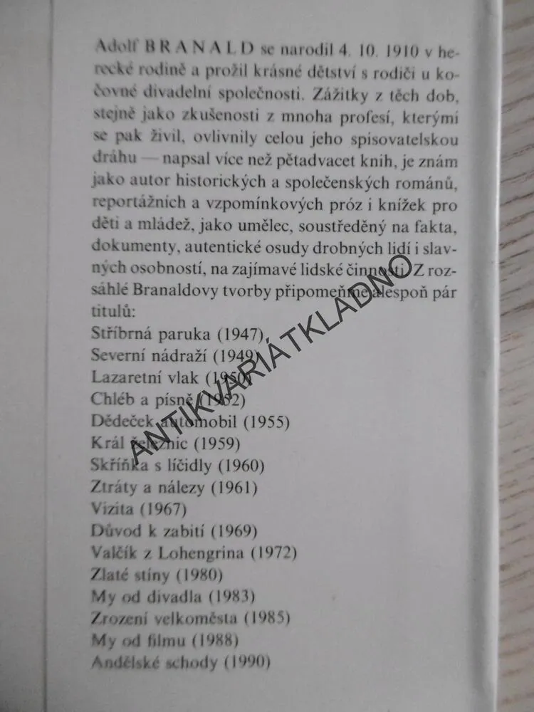 BÁJEČNÍ MUŽI NA OKŘÍDLENÝCH OŘÍCH, ADOLF BRANALD, ADOLF BORN, **an