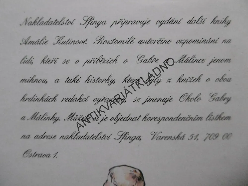 FARMACEUTKA, AMÁLIE KUTINOVÁ, **an